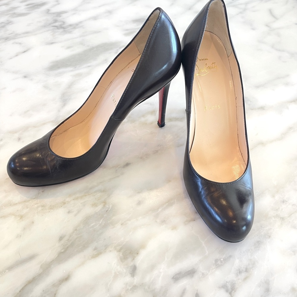 Christian Louboutin Brown Simple Pump 100mm size 38